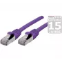 EXERTIS CONNECT Cat 6A S/FTP patch kábel, fialová, 7,5 m 858521