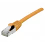 EXERTIS CONNECT S/FTP Cat 6A patch kábel, 15 m, oranžová, Slim Snagless 858539