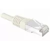 Exertis Connect 857740 Prepojovací kábel Cat.6A S/FTP (PiMF) Class EA, 5 m, sivý, tenká ochrana proti ohybu