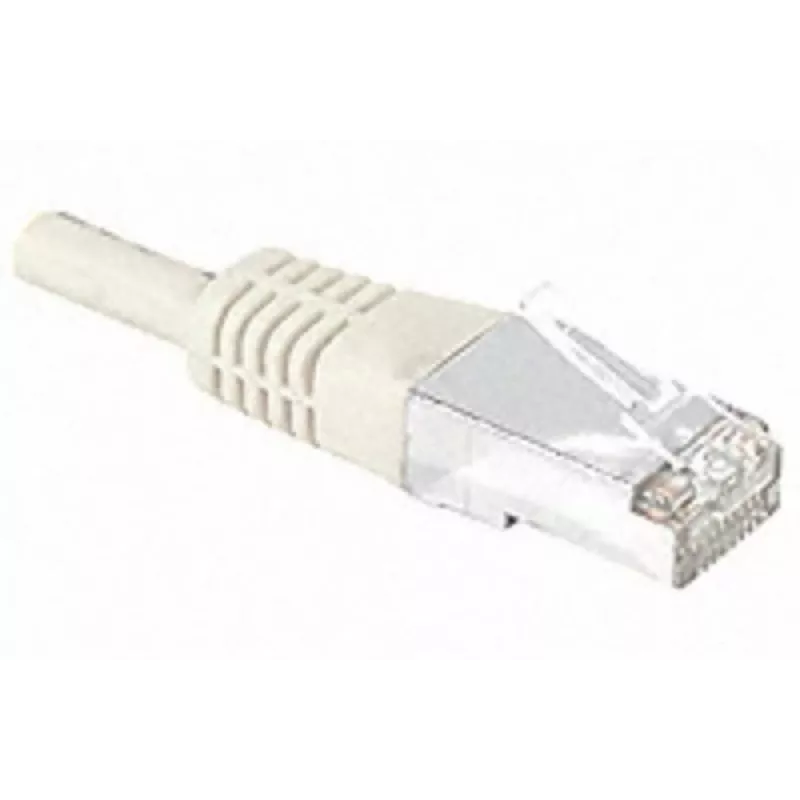 Exertis Connect 857740 Prepojovací kábel Cat.6A S/FTP (PiMF) Class EA, 5 m, sivý, tenká ochrana proti ohybu