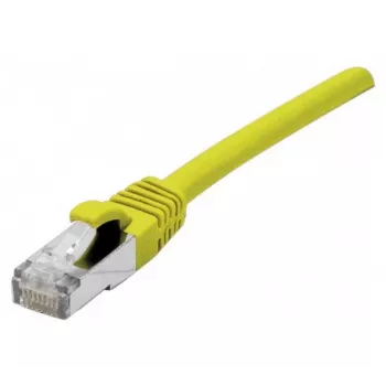 EXERTIS CONNECT Cat 6A S/FTP patch kábel, 7,5 m, žltá, Slimline Knickschutz 858425