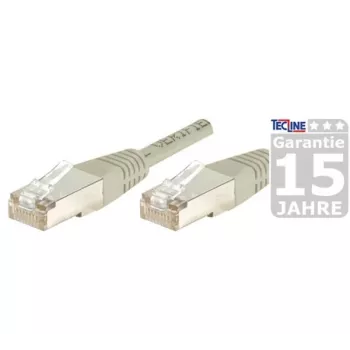 EXERTIS CONNECT Cat.6A S/FTP patch kábel, 15 m, sivý 857770