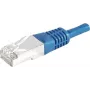 EXERTIS CONNECT Cat.6a F/UTP patch kábel, 3 m, modrý, 10 Gbps, Slim Bend Protection 859521