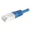 EXERTIS CONNECT Cat.6a F/UTP patch kábel, 3 m, modrý, 10 Gbps, Slim Bend Protection 859521
