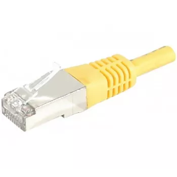 Exertis Connect 858330 Cat.6A S/FTP (PiMF) Class EA patch kábel, 0,5 m, žltá, Slim Bend Protection
