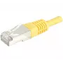 Exertis Connect 858330 Prepojovací kábel Cat.6A S/FTP (PiMF) Class EA, 0,5 m, žltý, tenká ochrana proti ohybu