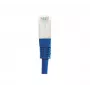 EXERTIS CONNECT CAT.6 S/FTP PiMF patch kábel, RJ45, modrá, 0,15 m 856814