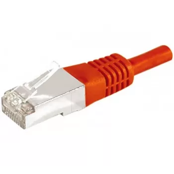 Exertis Connect 859533 Cat.6a F/UTP patch kábel, 1 m, červená, 10 Gbps, Slim Bend Protection