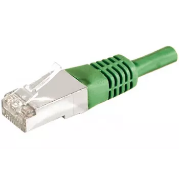 EXERTIS CONNECT CAT 6a F/UTP patch kábel, 0,3 m, zelený, 10 Gbps, Slim Snagless 859546