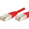 Exertis Connect 856847 Cat6 S/FTP patch kábel, 1 m, červený