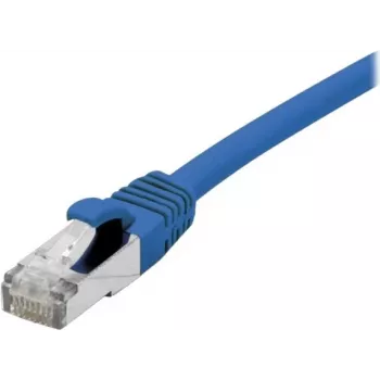EXERTIS CONNECT Cat 6A S/FTP patch kábel, modrý, 1,0 m, Slim Snagless Boot 858452