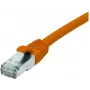 EXERTIS CONNECT 858530 Prepojovací kábel Cat 6A S/FTP, 0,3 m, oranžový, tenká krytka