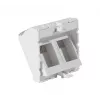 EXERTIS CONNECT vložka krytu 45x45mm pre 2 keystone moduly, 30°, signálna biela RAL 9003 911711