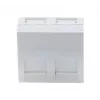 EXERTIS CONNECT vložka krytu 45x45mm pre 2 keystone moduly, 30°, signálna biela RAL 9003 911711