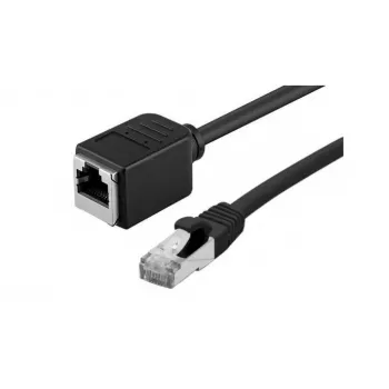 Exertis Connect Cat. 6A S/FTP predlžovací patch kábel, bez halogénov, čierny, 5 m 858758