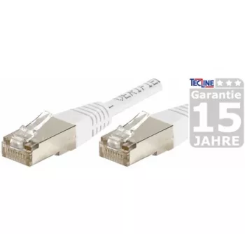 EXERTIS CONNECT Cat.6 S/FTP PiMF patch kábel, biely, 3,0 m, Slim Snagless Boot 856878