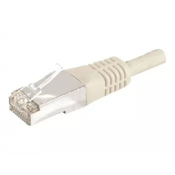 EXERTIS CONNECT Cat.6a F/UTP patch kábel, sivý, 1,0 m, 10 Gbps, Slim Bend Protection 859503