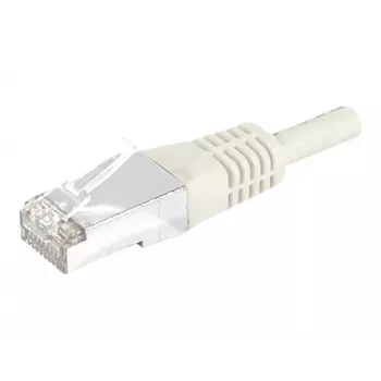 EXERTIS CONNECT 859510 Cat.6a F/UTP patch kábel, 15 m, sivá, 10 Gbps, Slim Boot