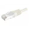 EXERTIS CONNECT 859510 Prepojovací kábel Cat.6a F/UTP, 15 m, sivý, 10 Gbps, tenká krytka