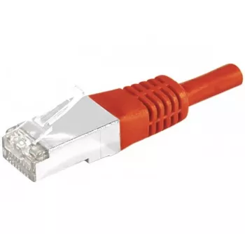 EXERTIS CONNECT Cat6 S/FTP PiMF patch kábel, RJ45, červená, 10 m 856892