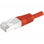 EXERTIS CONNECT Cat6 S/FTP PiMF patch kábel, RJ45, červená, 10 m 856892