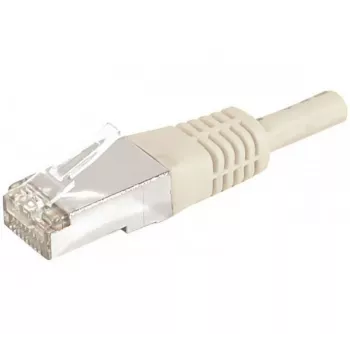 EXERTIS CONNECT Cat.6a F/UTP patch kábel, 20 m, sivá, 10 Gbps, RJ45, Slim Bend Protection 859511