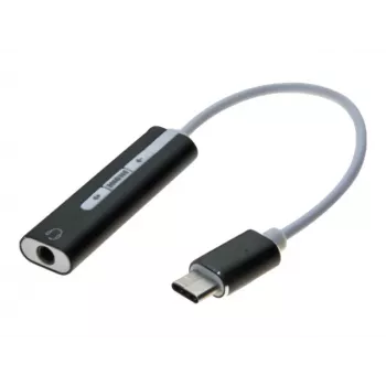 Exertis Connect USB-C na 3,5 mm audio adaptér - 24-pin USB-C konektor samec na stereo mini jack konektor samica (921555)
