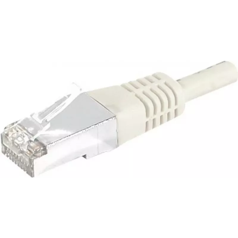 EXERTIS CONNECT CAT.6a F/UTP patch kábel, 25 m, sivý, 10 Gbps 859512