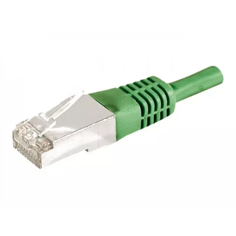 EXERTIS CONNECT Cat.6a F/UTP patch kábel, 0,15 m, zelený, 10 Gbps 859545
