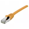 EXERTIS CONNECT 858529 Prepojovací kábel Cat 6A S/FTP, 0,15 m, oranžový, tenká krytka