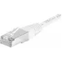 EXERTIS CONNECT Cat.6a F/UTP patch kábel, 0,5 m, biely, 10 Gbps, RJ45, Snagless 859577