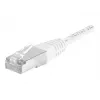 EXERTIS CONNECT Cat.6a F/UTP patch kábel, 0,5 m, biely, 10 Gbps, RJ45, Snagless 859577