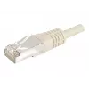 EXERTIS CONNECT 859507 Prepojovací kábel Cat.6a F/UTP, 5 m, sivý, 10 Gbps, tenká krytka