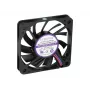 Exertis Connect Evercool 60 mm ventilátor do skrine – odolné mazané klzné ložisko, 3-pin DC, čierny 910179