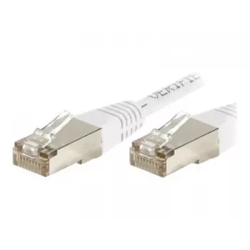 EXERTIS CONNECT Cat.6 S/FTP patch kábel, PiMF, biela, 0,15 m 856815