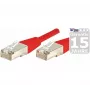 EXERTIS CONNECT 859538 Prepojovací kábel Cat.6a F/UTP, 7,5 m, červený, 10 Gbps, tenká krytka