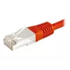 EXERTIS CONNECT 859538 Prepojovací kábel Cat.6a F/UTP, 7,5 m, červený, 10 Gbps, tenká krytka