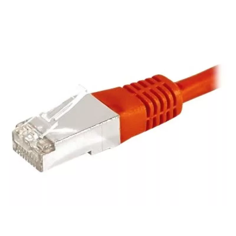 EXERTIS CONNECT 859538 Prepojovací kábel Cat.6a F/UTP, 7,5 m, červený, 10 Gbps, tenká krytka