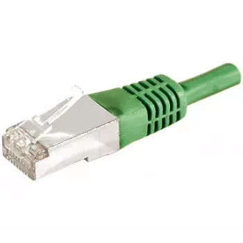 EXERTIS CONNECT Cat.6a F/UTP patch kábel, 5 m, zelená, 10 Gbps, Slim Snagless 859552
