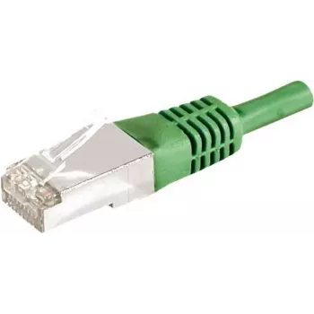 EXERTIS CONNECT 859553 Cat.6a F/UTP patch kábel, 7,5 m, zelená, 10 Gbps, Slim Boot