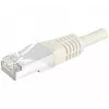 EXERTIS CONNECT Cat6 S/FTP patch kábel, PiMF, sivý, 0,5 m, Slim Snagless 856828