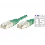 EXERTIS CONNECT S/FTP (PIMF) CAT.6A Class EA patch kábel, zelená, 25,0 m, Slim Snagless Boot 858355