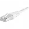 EXERTIS CONNECT 859579 Prepojovací kábel Cat.6a F/UTP, 1,5 m, biely, 10 Gbps, tenká krytka