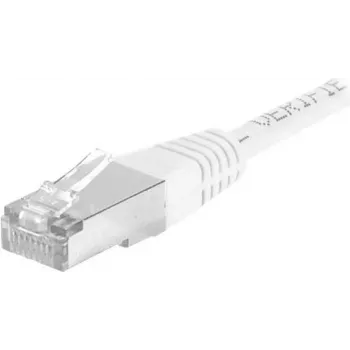 EXERTIS CONNECT Cat.6a F/UTP patch kábel, 3 m, biely, 10 Gbps, RJ45, Slim Snagless 859581