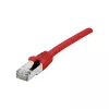 EXERTIS CONNECT Cat 6A S/FTP patch kábel, červený, 0,5 m, Slim Snagless Boot 858467