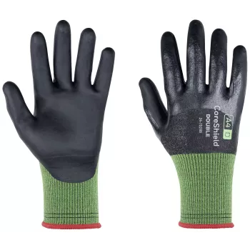 Honeywell CoreShield Double proti porezaniu rukavice veľkosť 11 (XXL), sivá/čierna, nitrilový povlak 24-7D28B/11