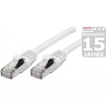 EXERTIS CONNECT Cat 6A S/FTP patch kábel, 1,5 m, biely 858501