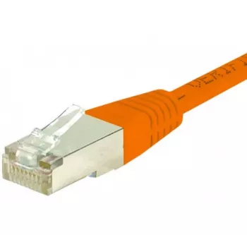 EXERTIS CONNECT 857960 Cat.6 F/UTP patch kábel, 10 m, oranžová, Slim Boot