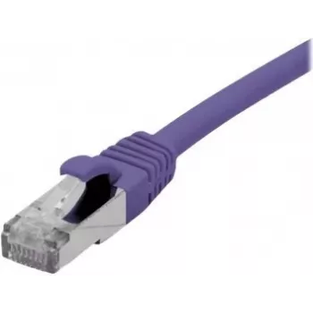 EXERTIS CONNECT 858515 Cat 6A S/FTP patch kábel, 0,5 m, fialová, Slim Boot