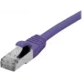 EXERTIS CONNECT 858515 Prepojovací kábel Cat 6A S/FTP, 0,5 m, fialový, tenká krytka